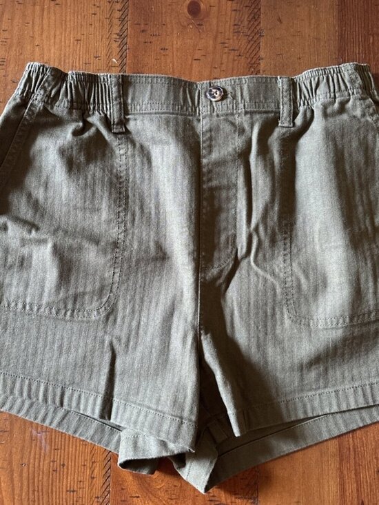 Madewell Pants - Madewell Women’s Dark Green Cotton Shorts Size Small Excellent